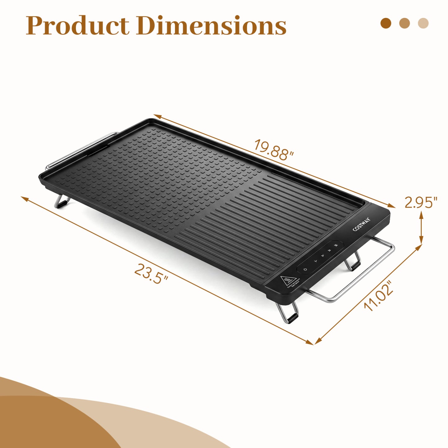 1300W Indoor Electric Grill with Removable Touch Panel, Black Kitchen Appliances at Gallery Canada