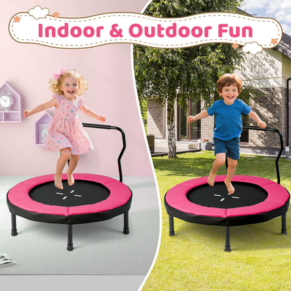 40 Inch Trampoline for Kids Indoor Outdoor Fitness Trampoline, Pink Trampolines at Gallery Canada