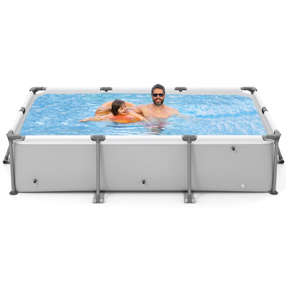 690/978/1158/1617 Gal Outdoor Family Swimming Pool with Metal Frame-10 ft, Gray Swimming Pools at Gallery Canada