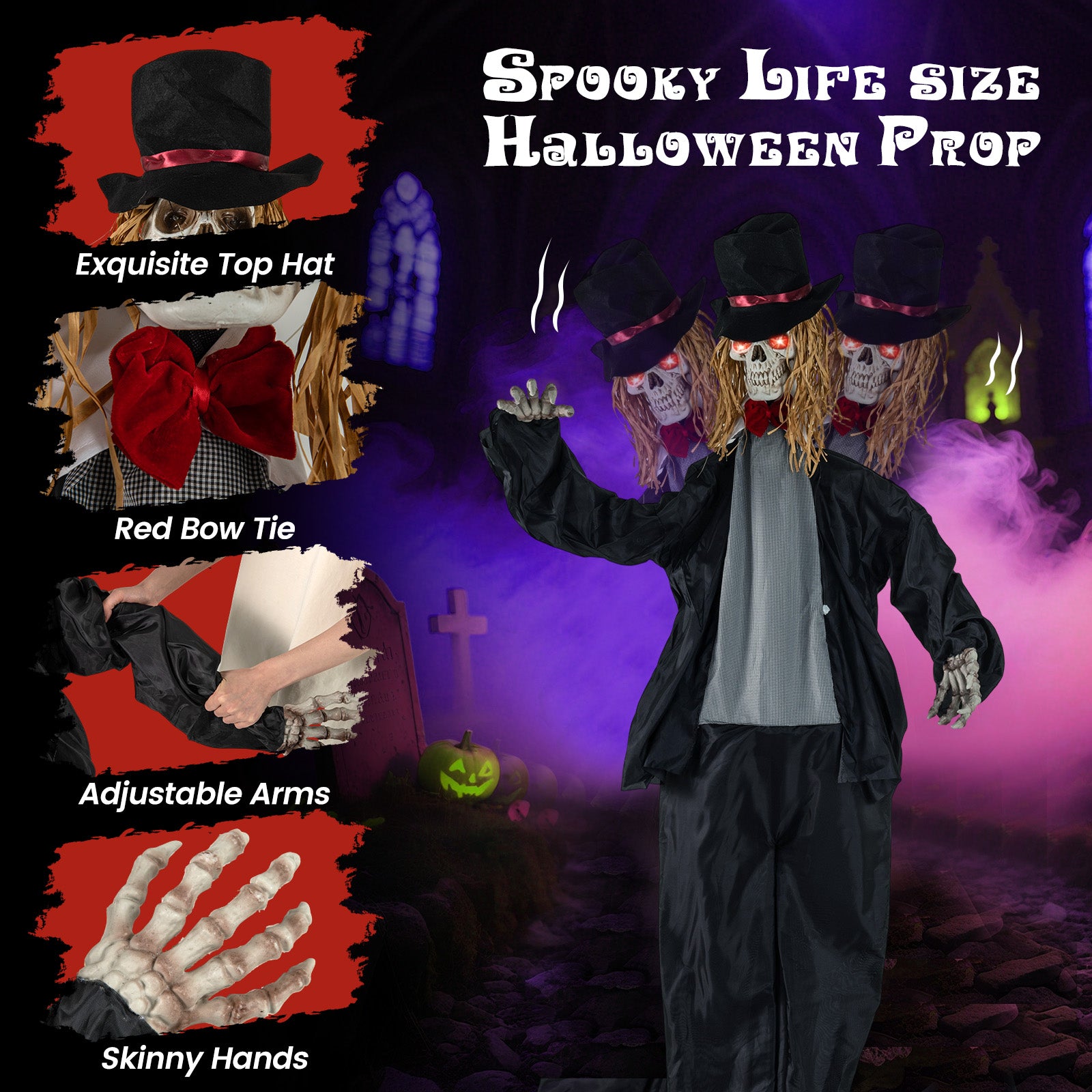 Halloween Animatronic Standing Groom 7.2 FT Haunted House Decoration Halloween at Gallery Canada