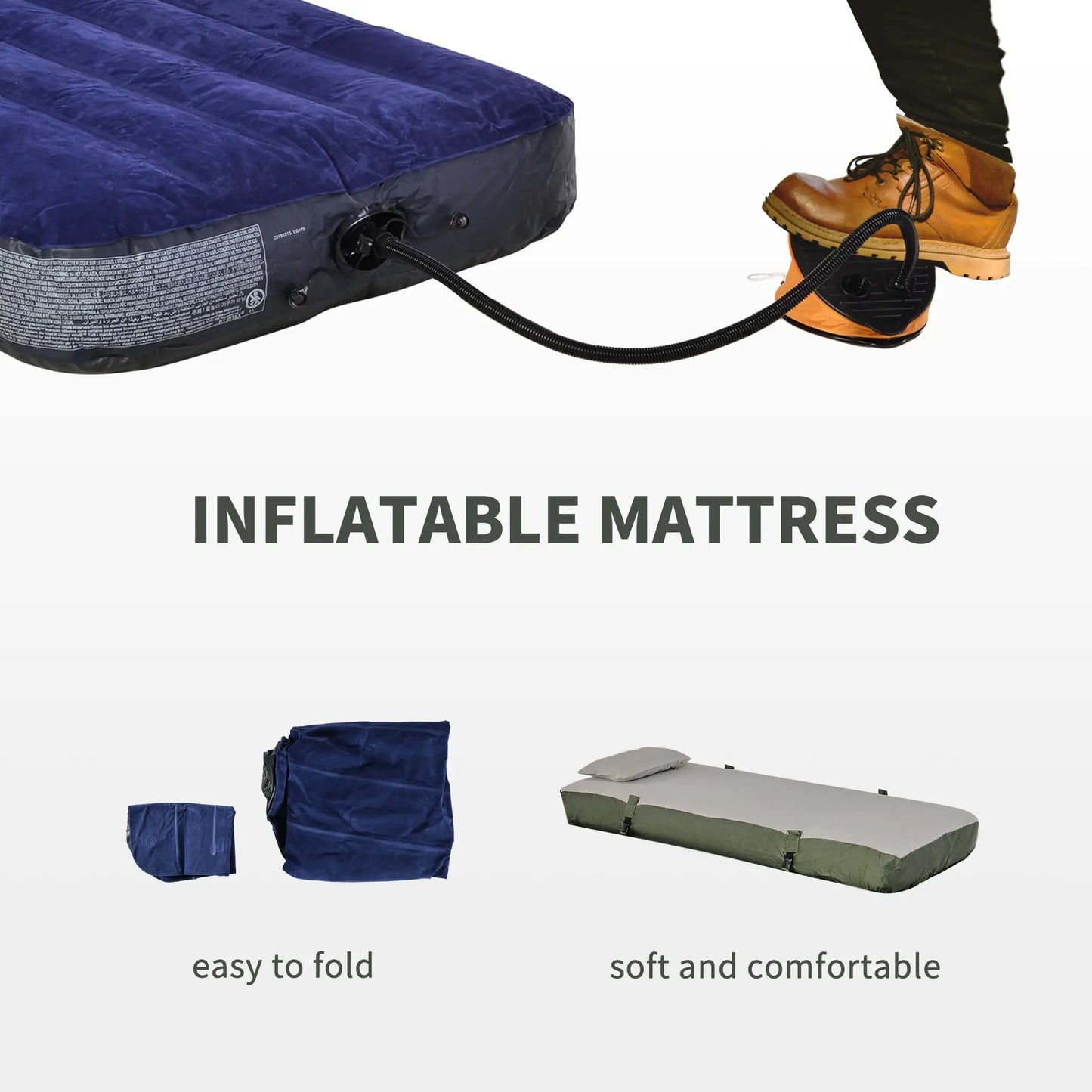 Portable Hiking Tent Camping Bed Cot Combo with Sleep Bag Mattress Camping Tents at Gallery Canada