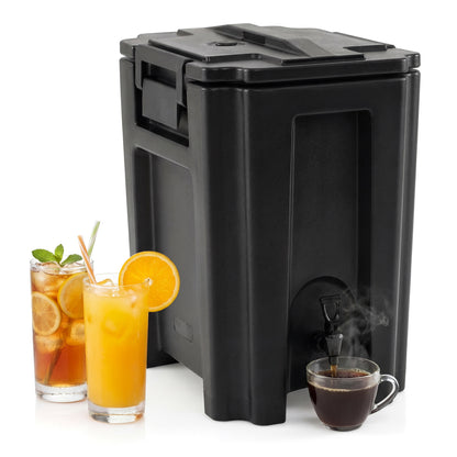13.2 Gal Insulated Beverage Dispenser, Commercial, Two-Stage Faucet, Black Water Dispensers at Gallery Canada