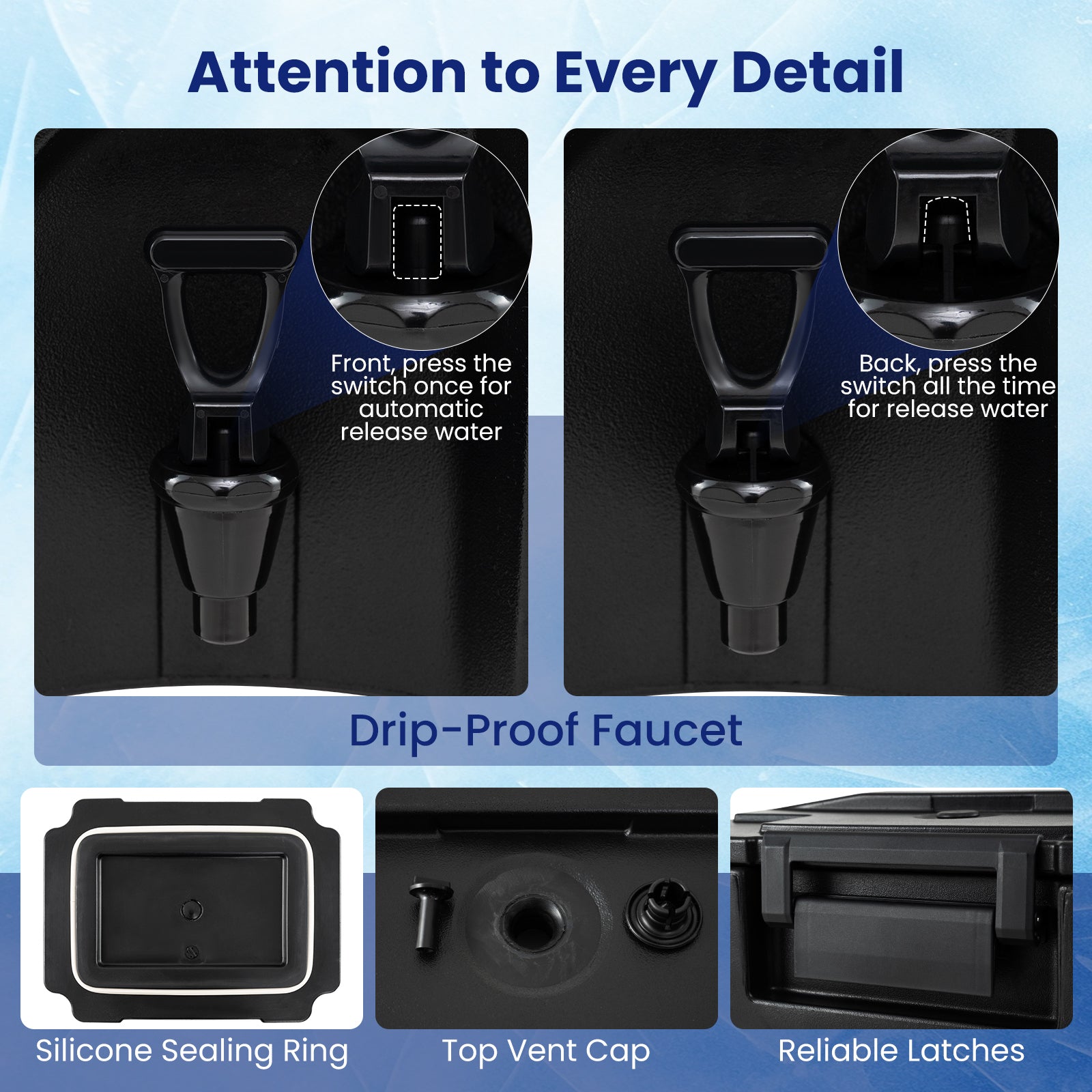 13.2 Gal Insulated Beverage Dispenser With Two-Stage Faucet, Black Water Dispensers at Gallery Canada