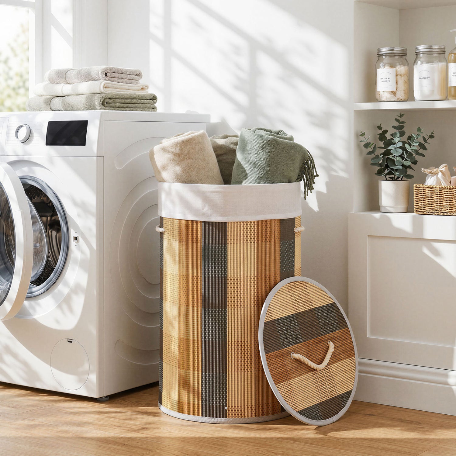 13.2 Gal Laundry Hamper with Removable and Machine-Washable Liner, Multicolor Laundry Baskets at Gallery Canada