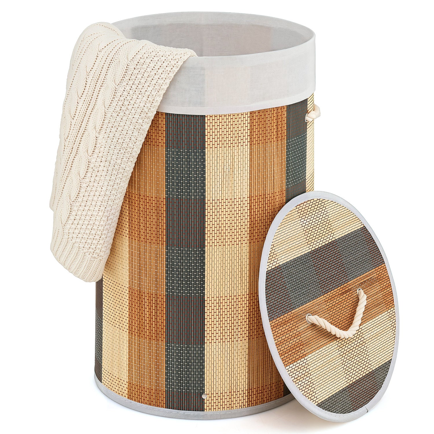 13.2 Gal Laundry Hamper with Removable and Machine-Washable Liner, Multicolor Laundry Baskets at Gallery Canada
