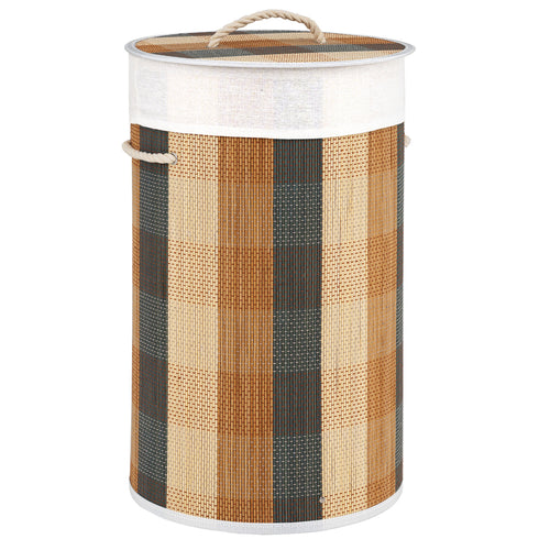 13.2 Gal Laundry Hamper with Removable and Machine-Washable Liner, Multicolor