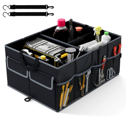 13 Gallon Car Trunk Organizer with Removable Divider and 6 Pockets, Black Garages at Gallery Canada