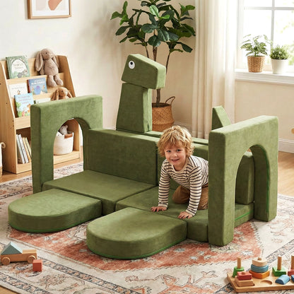 13 Pieces Modular Kids Play Couch for Inspiring Creativity Kids Chairs & Seating at Gallery Canada
