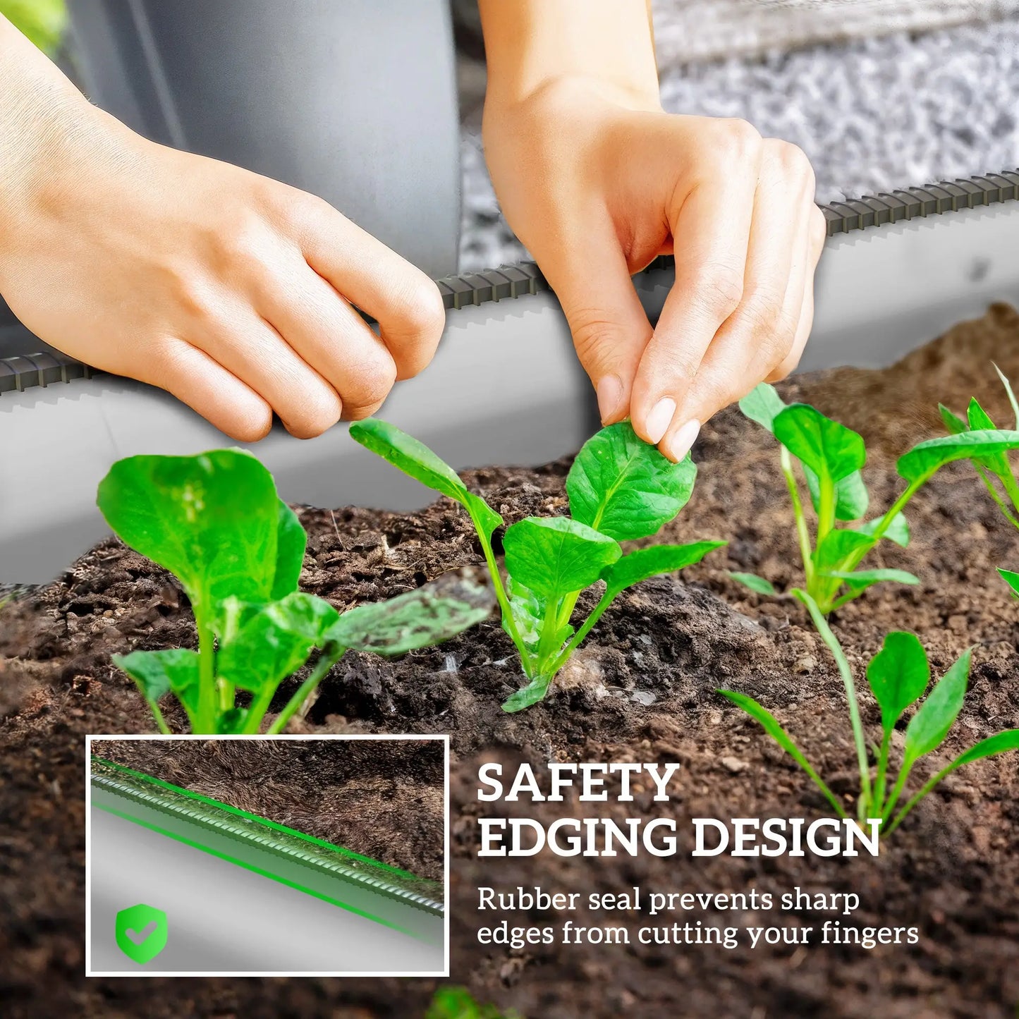 4.9 x 2 x 1ft Galvanized Raised Garden Bed, Metal Planter Box, Silver Galvanized Planter Boxes at Gallery Canada