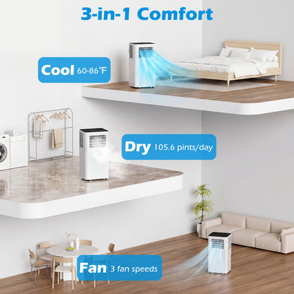 14000 BTU 3-in-1 Smart AC with Wi-Fi, White Air Coolers at Gallery Canada