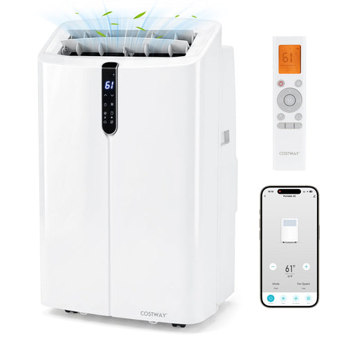 14,000 BTU Smart Portable AC With App Control, White