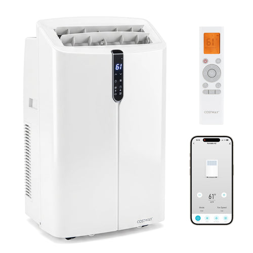 14,000 BTU Smart Portable AC With App Control, White