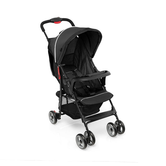 Toddler Travel Stroller, Airplane, Adjustable Backrest, Canopy, Black Baby Strollers Black at Gallery Canada