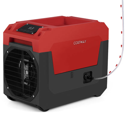 140 Pints Commercial Dehumidifier With Pump, Drain Hose, Red Dehumidifiers at Gallery Canada