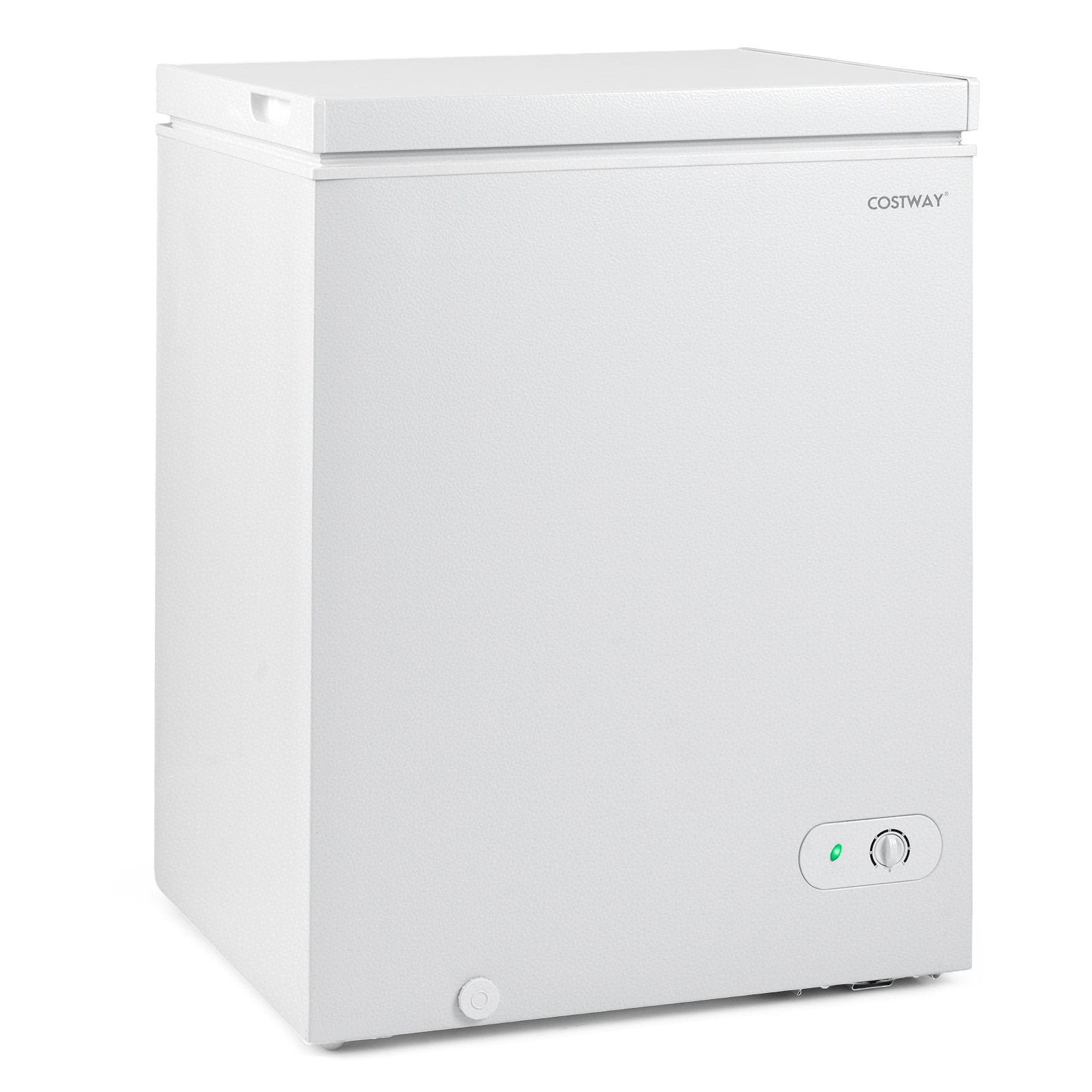 141 L/5 Cu.Ft Compact Chest Freezer with 7-Gear Adjustable Temperature, White Freezers White at Gallery Canada