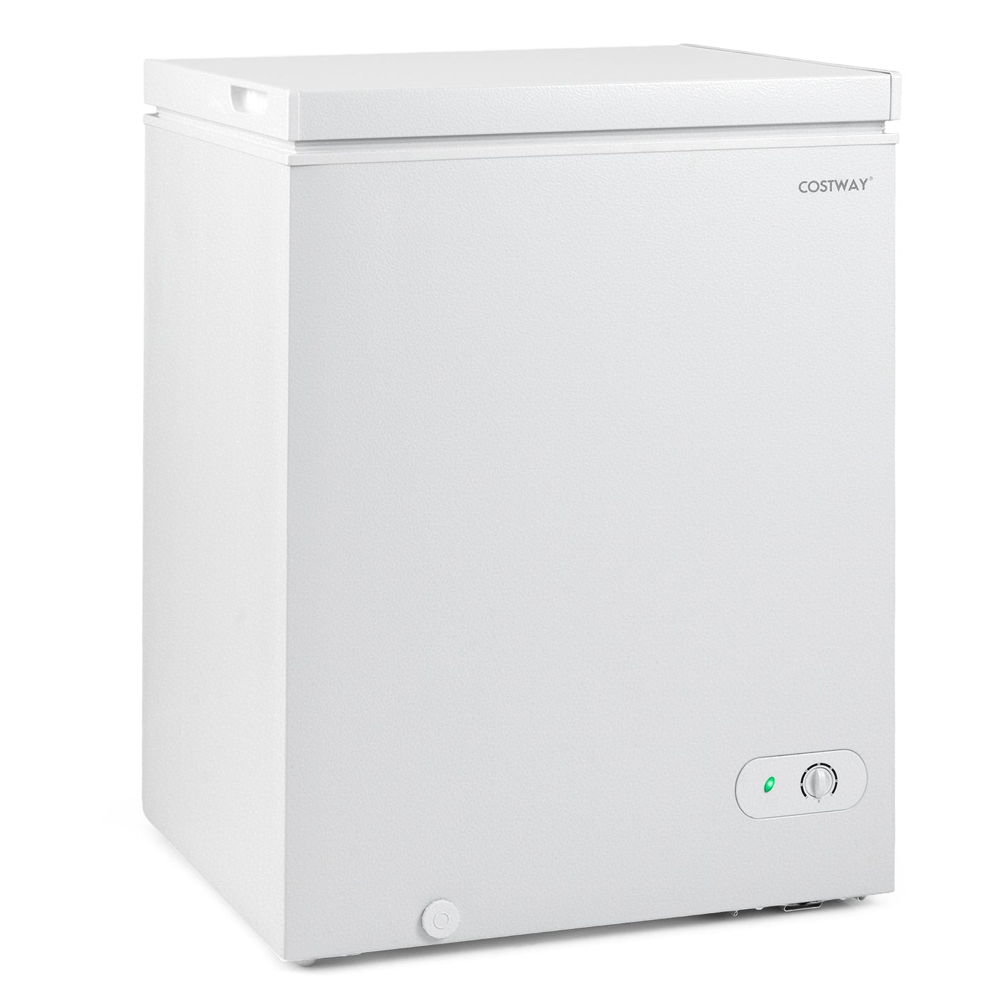 Compact Chest Freezer, 5 Cu.Ft, 7-Gear Adjustable Temperature, White Freezers at Gallery Canada