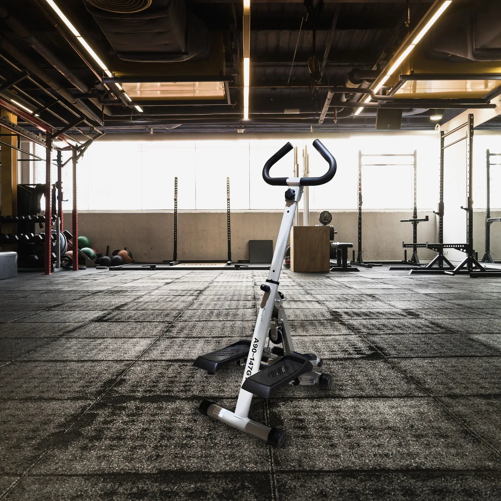 Height Adjustable Stair Stepper, LCD Monitor, Black Aerobic Equipment at Gallery Canada