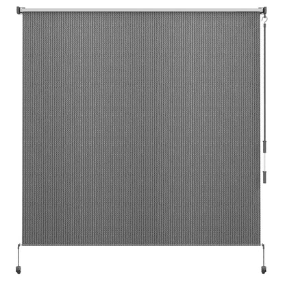 6' x 6' Outdoor Roller Shades, Cordless Porch Blinds, Light Grey Side Awnings at Gallery Canada