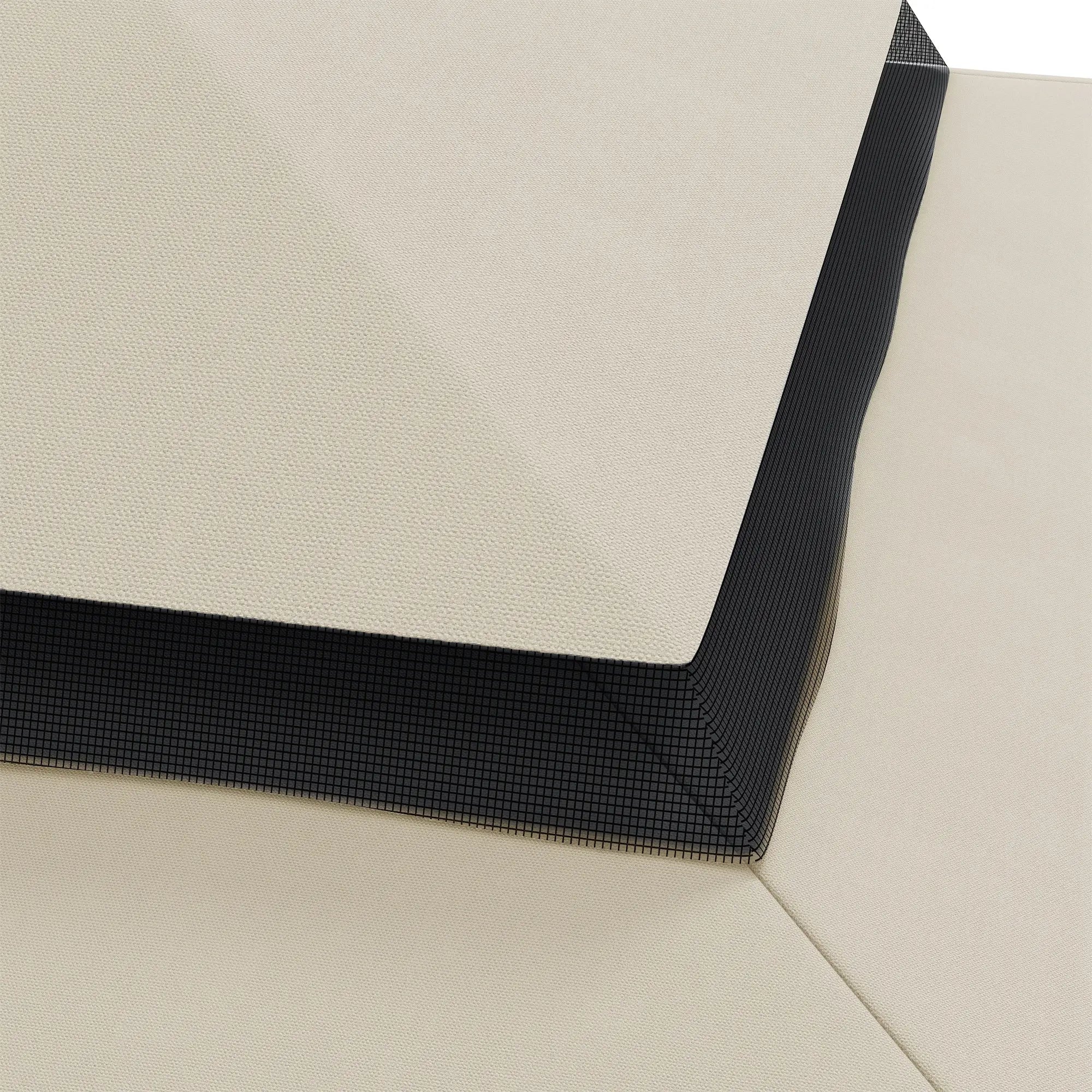 13' x 10' Gazebo Replacement Canopy, Double Vented Roof, Beige Gazebo Canopy Replacement at Gallery Canada