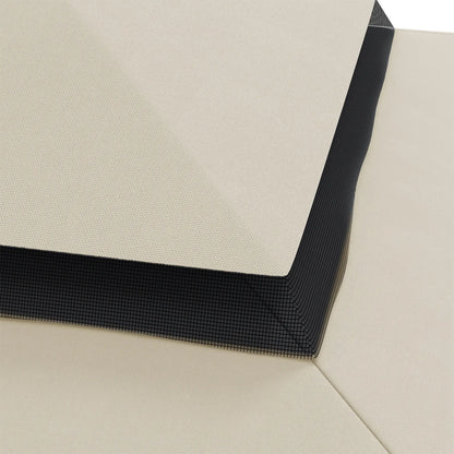 13' x 10' Gazebo Replacement Canopy, Double Vented Roof, Beige Gazebo Canopy Replacement at Gallery Canada