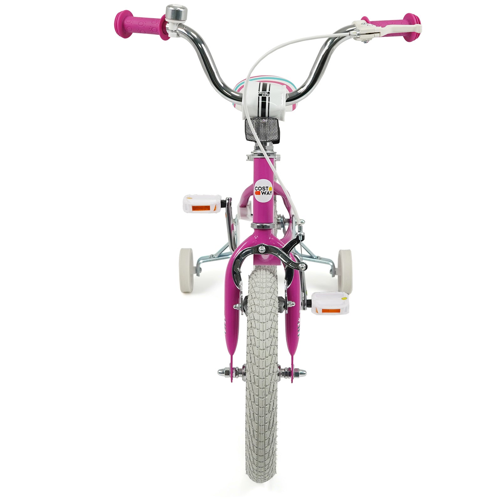 14 Inch Kids Bike for Aged 3-8 Years Old with Adjustable Handlebar Pink- Starlight Wave, Pink Kids Bike at Gallery Canada
