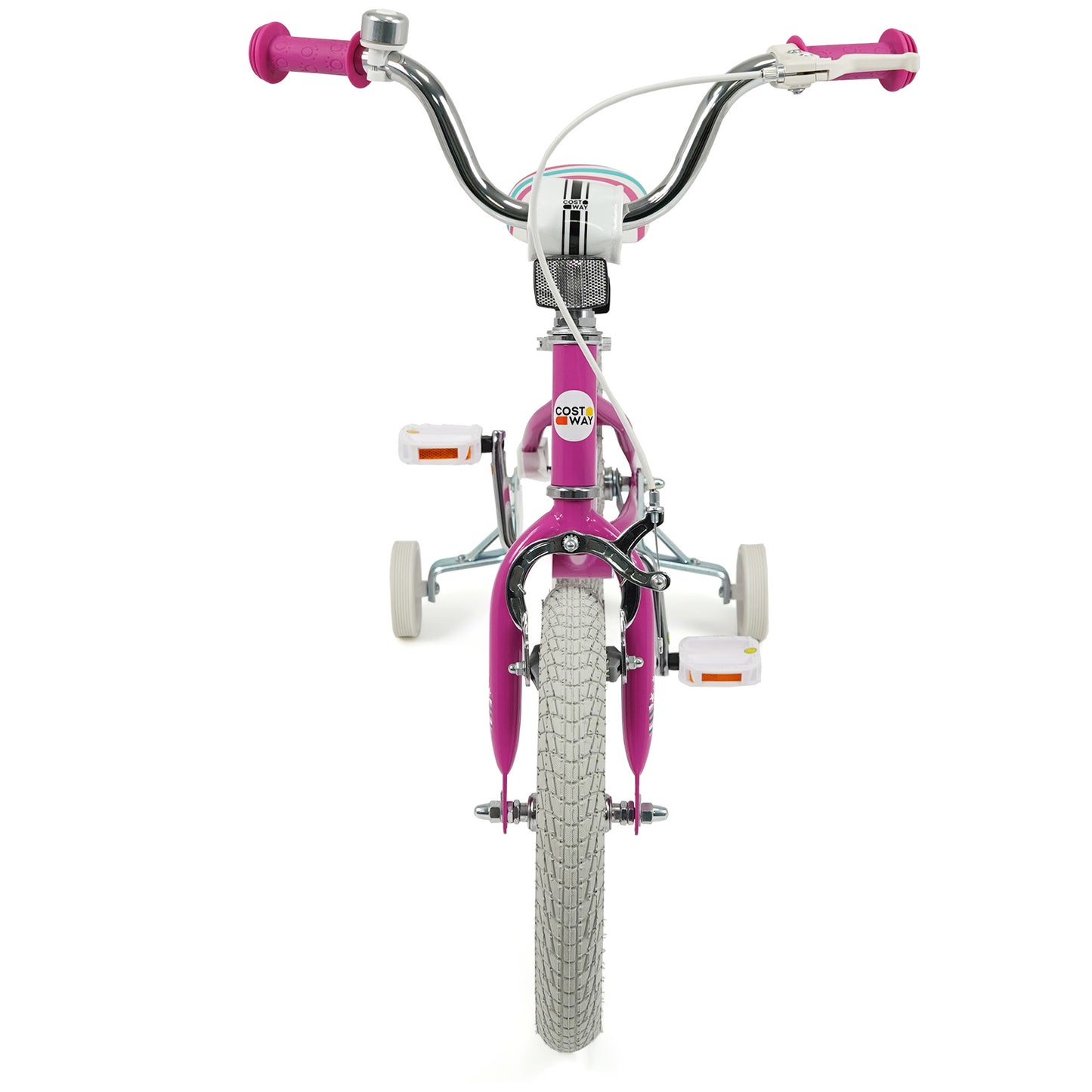 14 Inch Kids Bike for Aged 3-8 Years Old with Adjustable Handlebar Pink- Starlight Wave, Pink Kids Bike at Gallery Canada