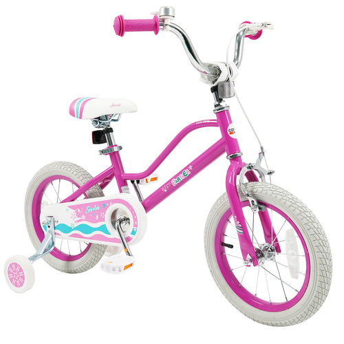 14 Inch Kids Bike, Adjustable Handlebar, Starlight Wave, Pink