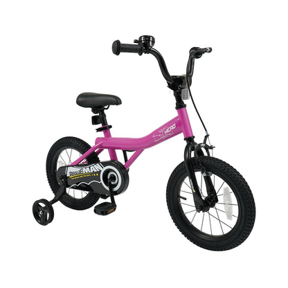 14-Inch Kids Bike with Removable Training Wheels Pink-Brave Hero Scooters Options at Gallery Canada