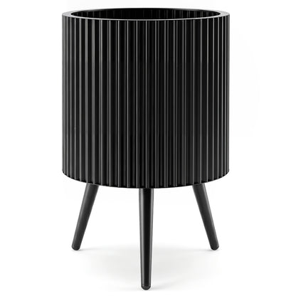 14 Inch Plant Pot With Stand, Tapered Legs