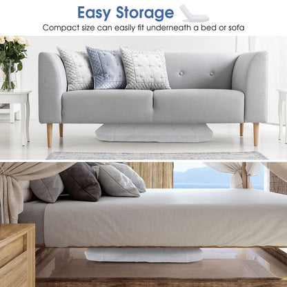 Adjustable Floor Chair, 14-Position, Cushioned, White Floor Chairs at Gallery Canada