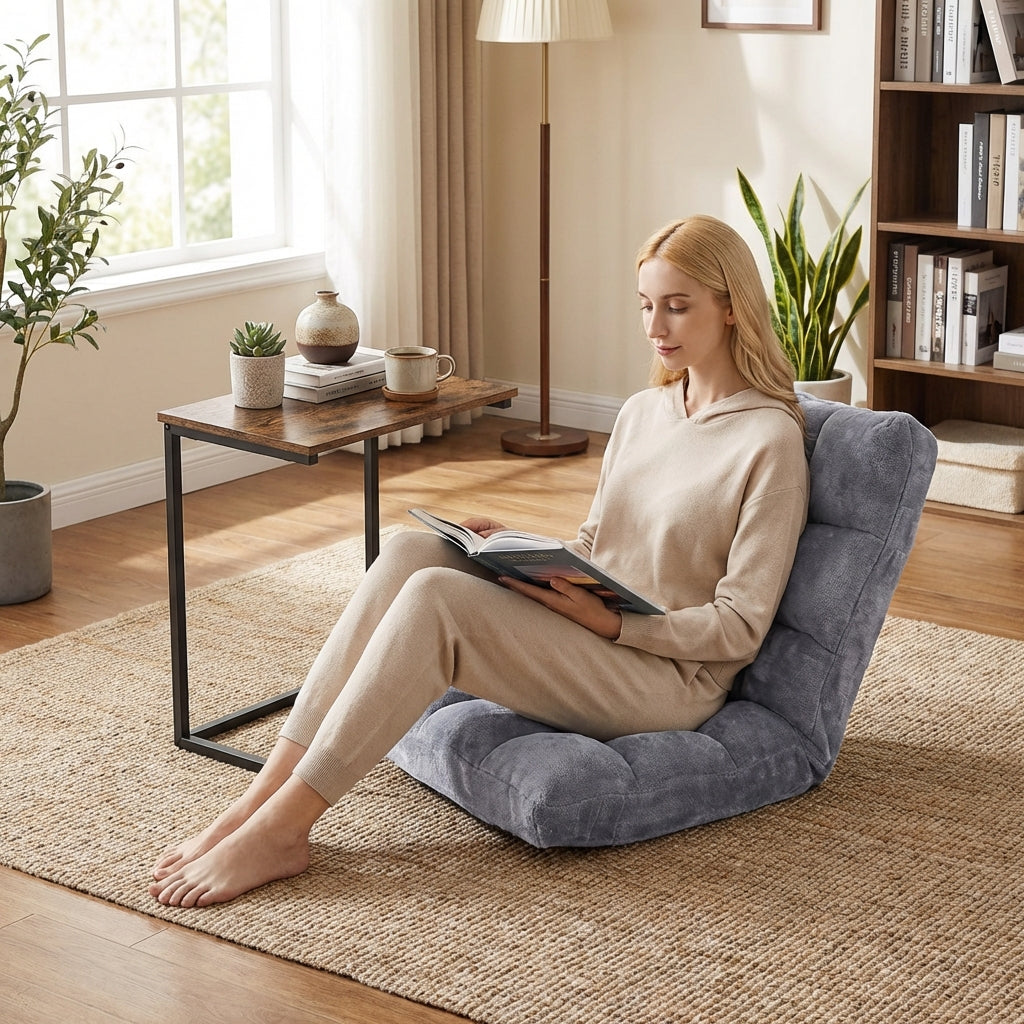 Adjustable Floor Chair & C-End Table Set Living Room at Gallery Canada