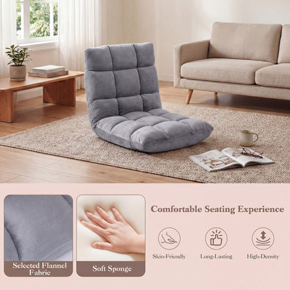 14-Position Adjustable Floor Chair, Light Gray Floor Chairs at Gallery Canada