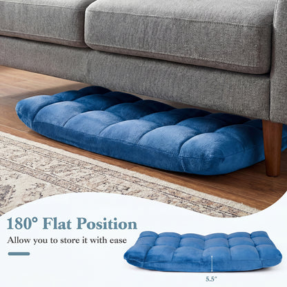 14-Position Adjustable Cushioned Floor Chair, Blue Floor Chairs at Gallery Canada
