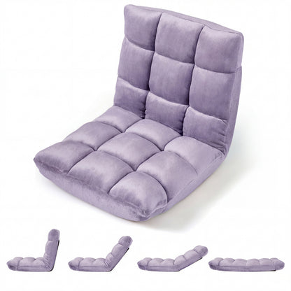 Adjustable Floor Chair, 14-Position, Light Purple Floor Chairs at Gallery Canada