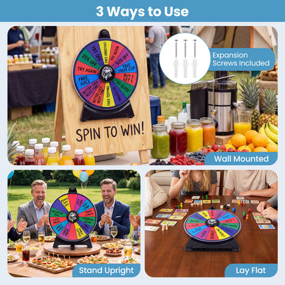 14 Slots Spin Wheel, Blackboard Marker, Multicolor Game Room at Gallery Canada