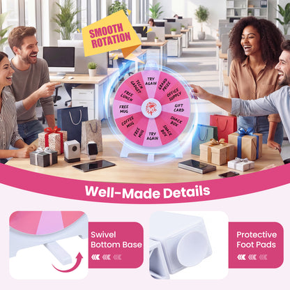 14 Slots Spin Wheel With Blackboard Marker, Pink Game Room at Gallery Canada