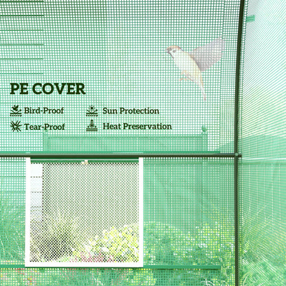 8'x6.6'x6.6' Walk-In Greenhouse, Garden Tunnel, Steel Frame, Roll-Up Door Walk In Greenhouses at Gallery Canada