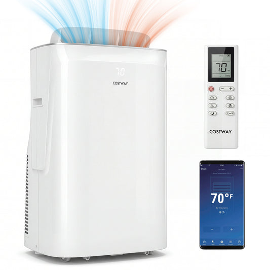 15000 BTU Inverter Portable AC, WiFi, Cool & Heat, White Portable Air Conditioners White at Gallery Canada