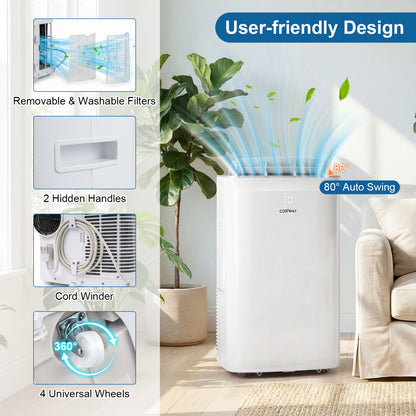 15000 BTU Inverter Portable AC, WiFi, Cool & Heat, White Portable Air Conditioners at Gallery Canada