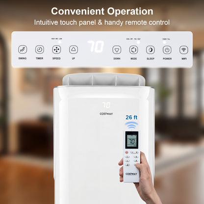 15000 BTU Inverter Portable AC, WiFi, Cool & Heat, White Portable Air Conditioners at Gallery Canada