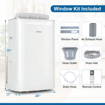 15000 BTU Inverter Portable AC, WiFi, Cool & Heat, White Portable Air Conditioners at Gallery Canada