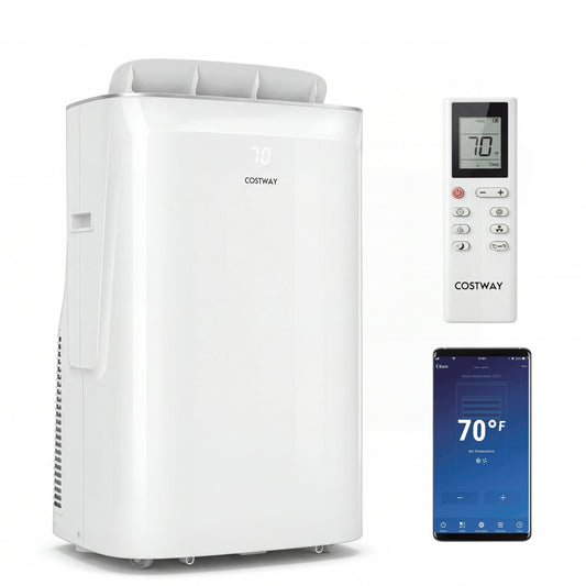 15000 BTU Inverter Portable AC, WiFi, Cool & Heat, White Portable Air Conditioners White at Gallery Canada