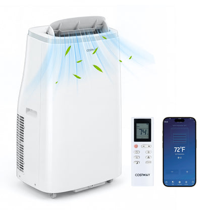 15000 BTU Portable Air Conditioner, APP Control, White Portable Air Conditioners White at Gallery Canada