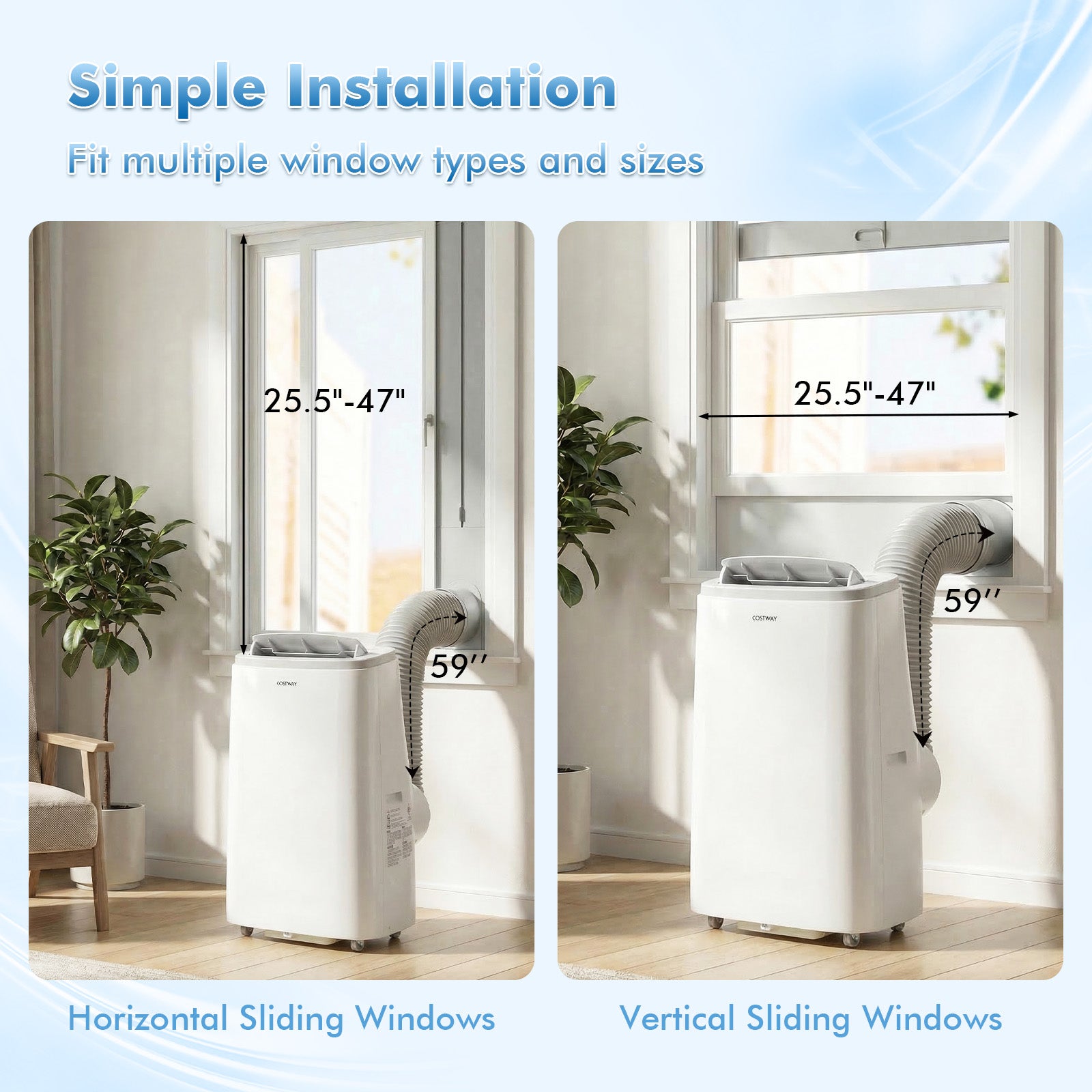 15000 BTU Portable Air Conditioner, APP Control, White Portable Air Conditioners at Gallery Canada