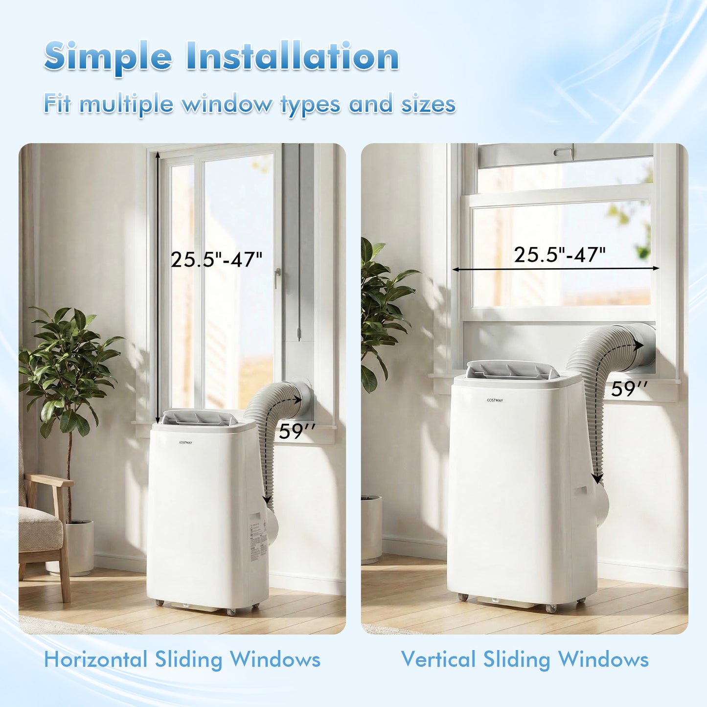 15000 BTU Portable Air Conditioner, APP Control, White Portable Air Conditioners at Gallery Canada