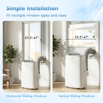 15000 BTU Portable Air Conditioner, APP Control, White Portable Air Conditioners at Gallery Canada