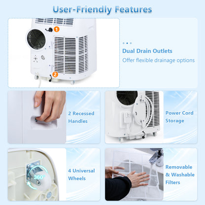 15000 BTU Portable Air Conditioner, APP Control, White Portable Air Conditioners at Gallery Canada