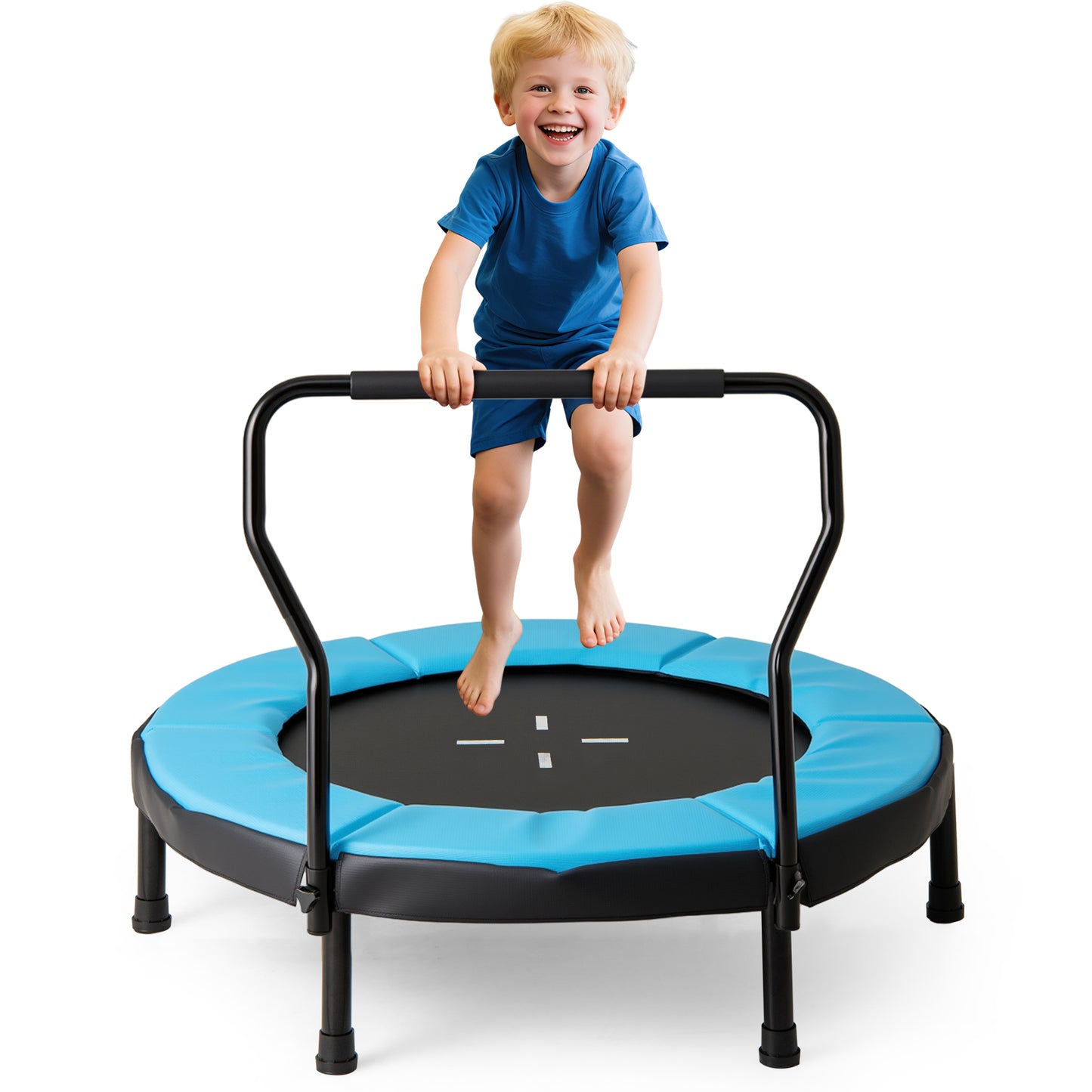 40 Inch Trampoline for Kids Indoor Outdoor Fitness Trampoline, Blue Trampolines Blue at Gallery Canada