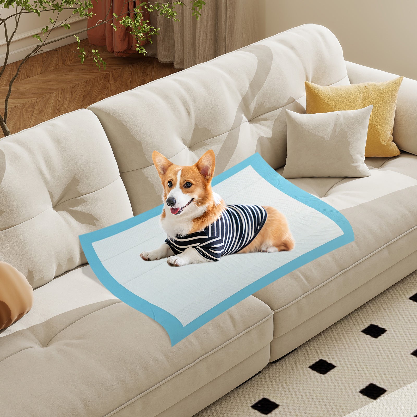 150 Pieces 24 x 36 Inch Pet Wee Pee Piddle Pad-S, Light Blue Dog Supplies at Gallery Canada