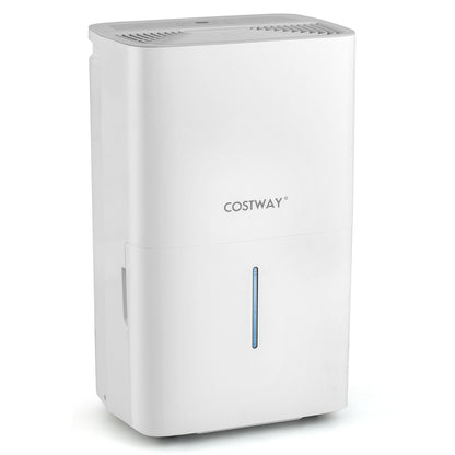 150 Pints Dehumidifier with 24H Timer and LED Display, White Dehumidifiers White at Gallery Canada